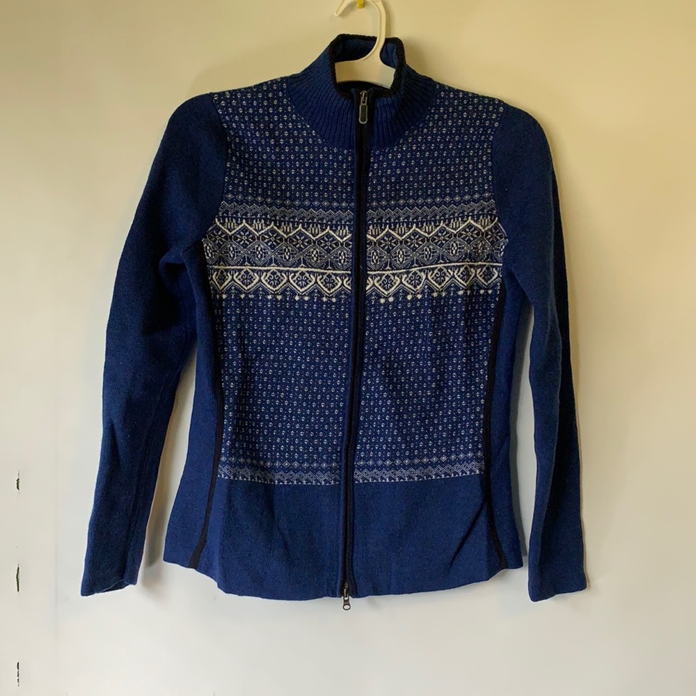 Eddie Bauer Sport Merino Wool Full Zip Sweater